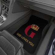 God Loves You: Set of 4 Car Mats