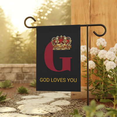 God Loves You Garden & House Banner