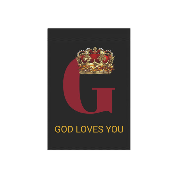 God Loves You Garden & House Banner