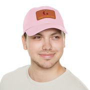 Ball Cap with Leather God Loves You Patch (Rectangle)