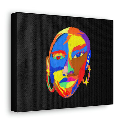 Colorful face Canvas